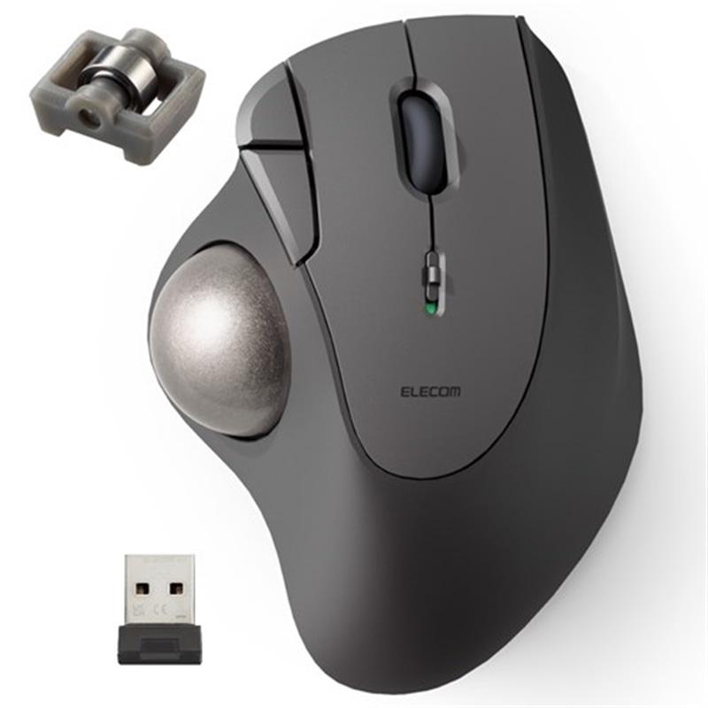 BT無線Keyball39 軽量スイッチ&25mmベアリングトラックボール M-IT11BRABK トラックボール マウス Bluetooth 無線 5ボタン