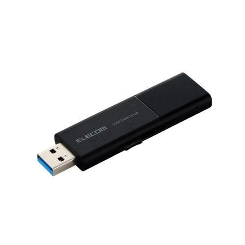エレコム USB Type-C(TM)/USB-Aコネクター対応外付けポータブルSSD ESD-EWB0250GBKR_1