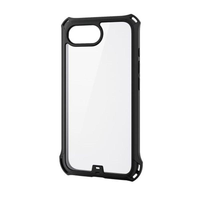 エレコム iPhone 16e ZEROSHOCK ケース フレームカラー メタルステッカー付 PM-A25SZEROFCBK（Yahoo!・ケーズデンキ Yahoo!ショップ）