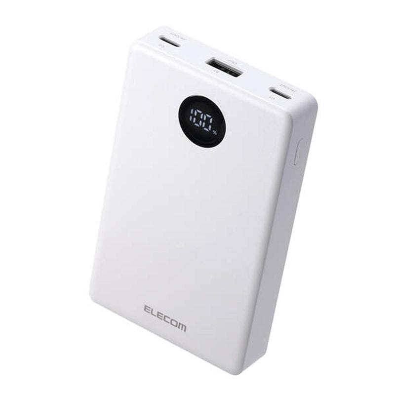 エレコム 半固体モバイルバッテリー(10000mAh/35W) DE-C86-10000WH（Yahoo!・ケーズデンキ Yahoo!ショップ）