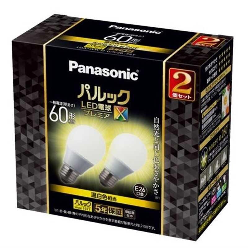 【10個セット×２箱】Panasonic LED電球 E26 60形 Panasonic（パナソニック） LED電球 プレミアX LDA7WWDGSZ6F2T