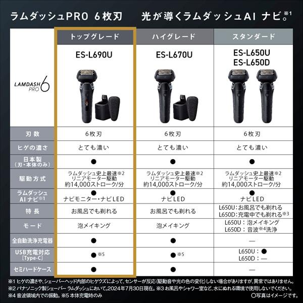 5年間無料保証）Panasonic（パナソニック） ラムダッシュPRO 6枚刃 ES