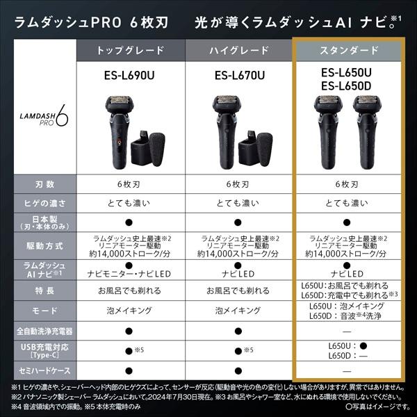 5年間無料保証）Panasonic（パナソニック） ラムダッシュPRO 6枚刃 ES