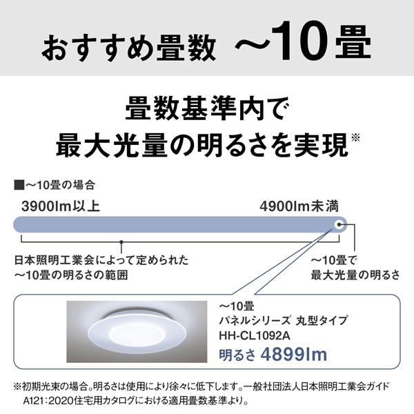 Panasonic（パナソニック） パルックLEDシーリングライト　パネルシリーズ　丸型タイプ HH-CL1092A_1