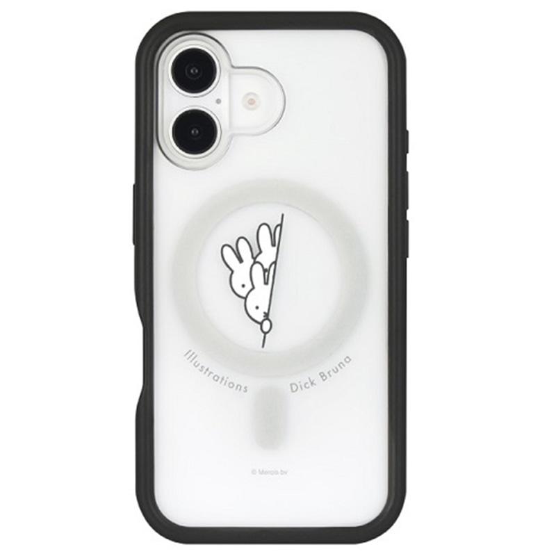グルマンディーズ ミッフィー iPhone16 MagSafe 対応 プランプフレームケース MF-544A