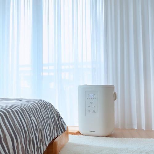 山善 上部給水ポット型 スチーム式加湿器 EKS-V3(W) : ケーズデンキ