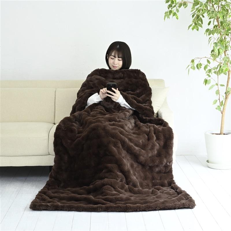 山善 ハンズフリーブランケット FUWARI YPK-FUSM40(T) : ケーズデンキ