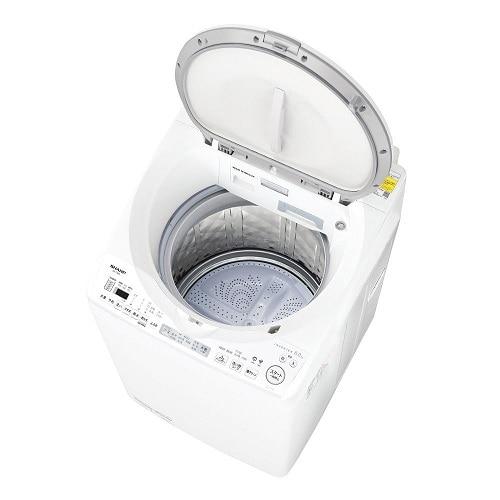 SHARP（シャープ） タテ型洗濯乾燥機 穴なし槽シリーズ ES-TX8K-W