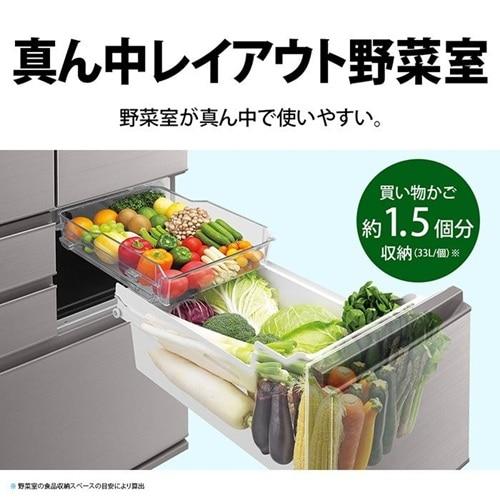 SHARPの冷蔵庫 SHARP（シャープ） 6ドア冷蔵庫 メガフリーザーシリーズ SJ-X504R-N