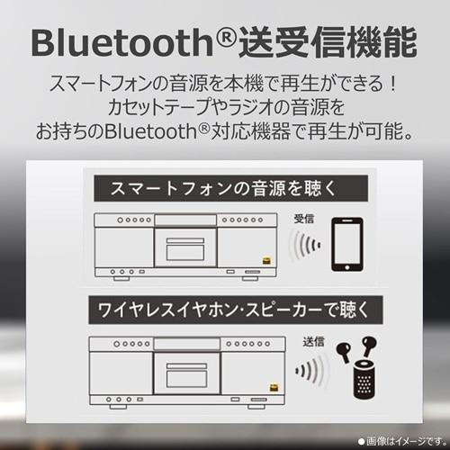 AUREX ハイレゾ対応 SD/USB/CDラジオカセットレコーダー AX-KCR90(S