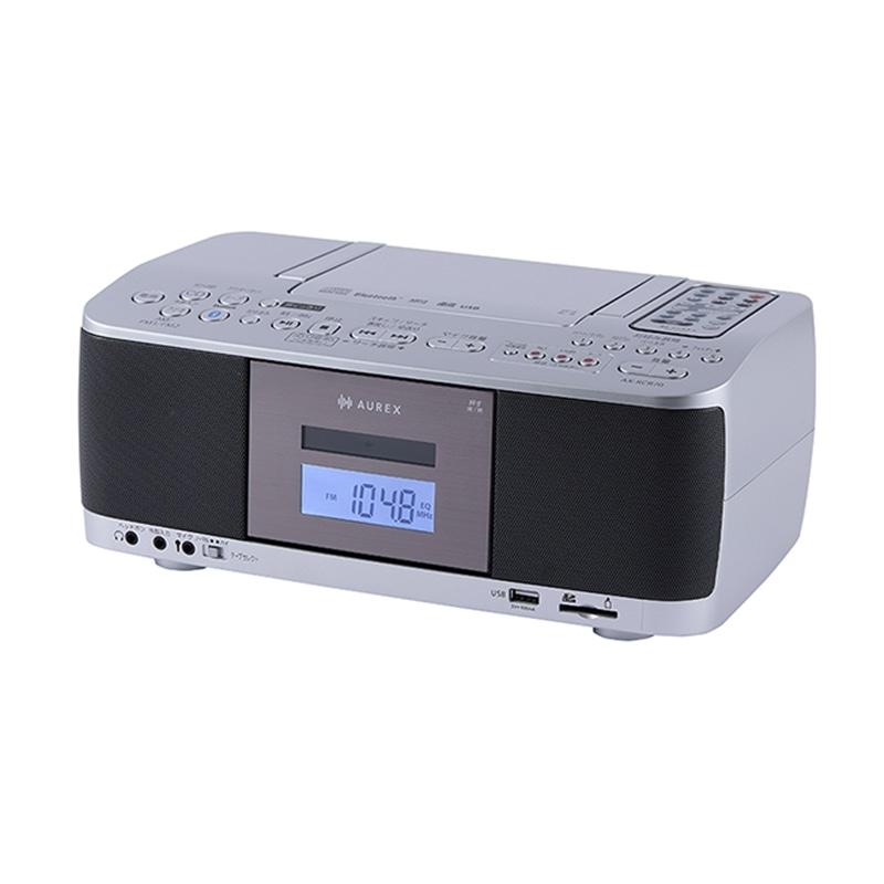 AUREX SD/USB/CDラジオカセットレコーダー AX-KCR70(S) : ケーズデンキ