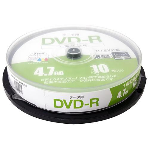 RITEK社製 データ用ＤＶＤ−Ｒ　１６倍速　１層　１０枚　スピンドル RM-DVD47R10SD｜ksdenki｜02