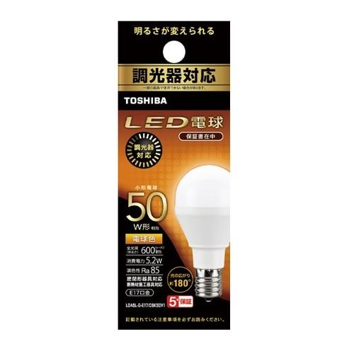 TOSHIBA 小形電球25W形相当 LDA5L-G-E17/S 10個 東芝（TOSHIBA） LED電球 LDA5L-G-E17/DSK50V1 : ケーズデンキ