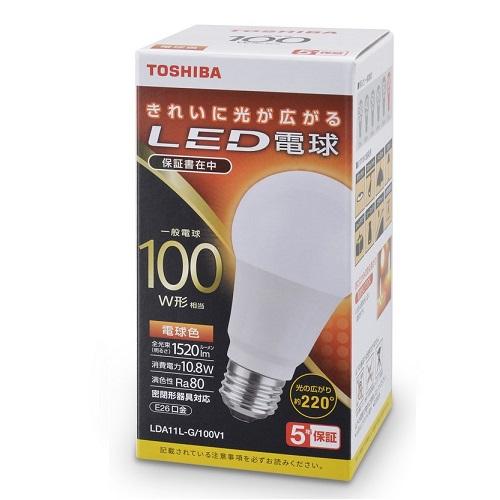 東芝（TOSHIBA） ＬＥＤ電球　１００形　Ｅ２６　電球色 LDA11L-G/100V1｜ksdenki｜02