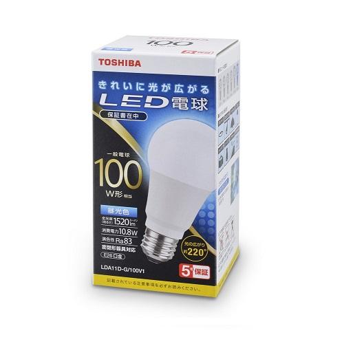 東芝（TOSHIBA） ＬＥＤ電球　１００形　Ｅ２６　昼光色 LDA11D-G/100V1｜ksdenki｜02