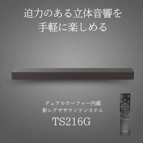 レグザTS216Gサラウンドシステムと別売壁掛けセッター レグザサウンドシステム TS216G｜REGZA<レグザ>