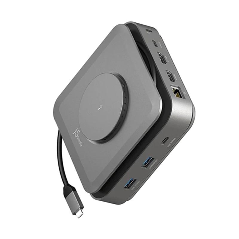 j5 create USB-C 無線充電搭載 12in1 ドッキングステーション