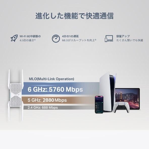 TP-Link（ティーピーリンク） BE9300 トライバンドWi-Fi 7中継器