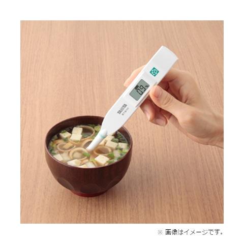 タニタ 高精度デジタル塩分計電池式（スタンド付） SO-304-WHの画像