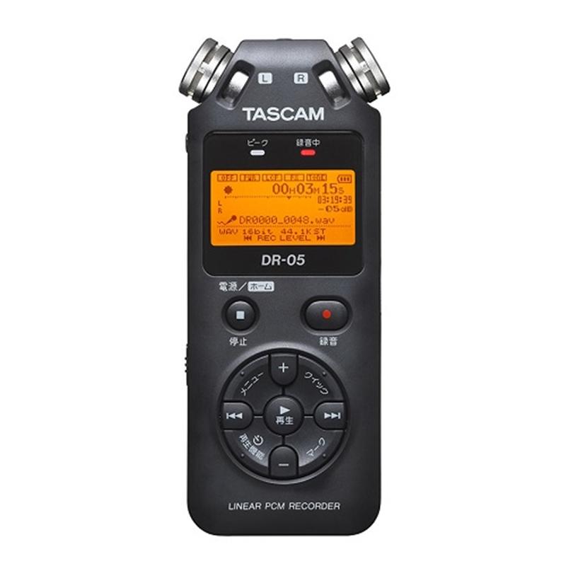 TASCAM リニアPCMレコーダー DR-05X ウィンドスクリーン付 使用少 DR-05 | リニアPCMレコーダー | TASCAM (日本)