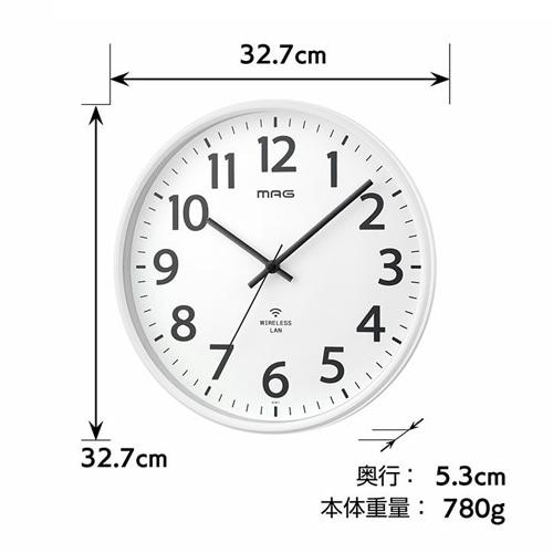 ノア精密 無線LANアナログ時計 シグナルキーパー W-811 WH-Z