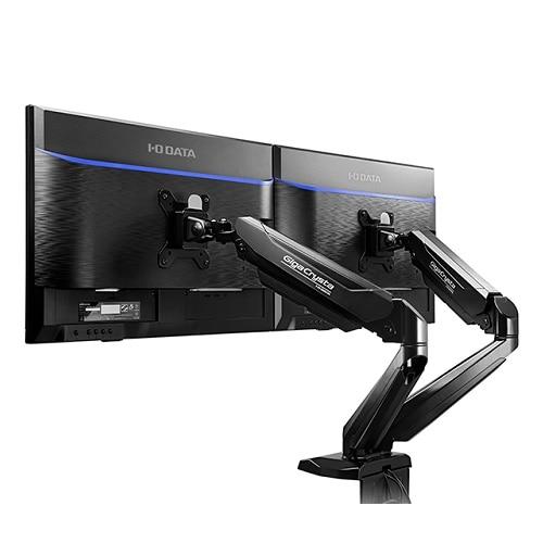 【IODATA　DELL】PCモニター4台+デュアルモニターアーム2台　セット I-O DATA（アイ・オー・データ機器） モニターアーム（デュアル） DA