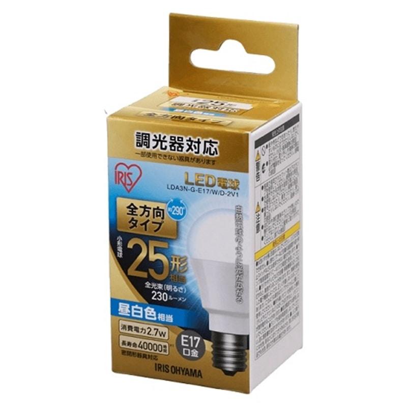 アイリスオーヤマ ｌｅｄ電球 Lda3n G E17 W D 2v1 昼白色 小型電球25w形相当 E17口金 ケーズデンキ Paypayモール店 通販 Paypayモール