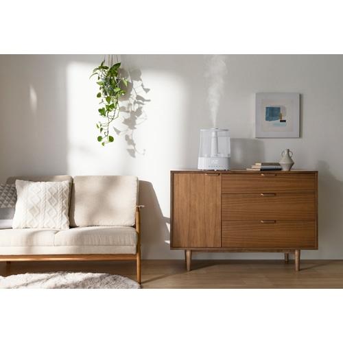 アイリスオーヤマ 上給水超音波ハイブリッド加湿器 KHM-HUT551-W