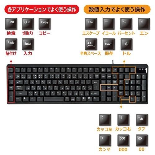SANWA SUPPLY（サンワサプライ） ショートカットキー付きキーボード