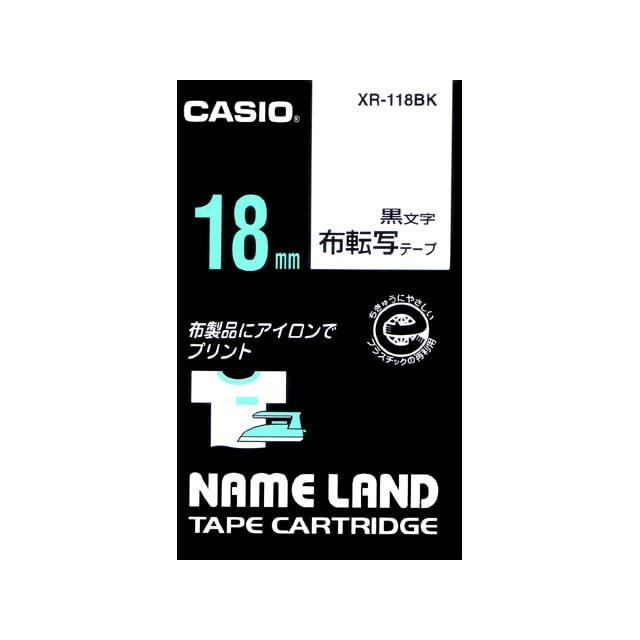 カシオ計算機 ラベルライタリボン XR-118BK