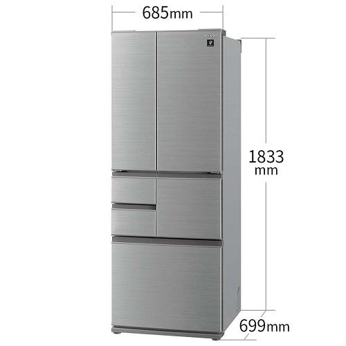 早い者勝ち訳あり！ SHARP（シャープ） 6ドア冷蔵庫 SJ-X508K-S 【FKP2742161205】(97590円)