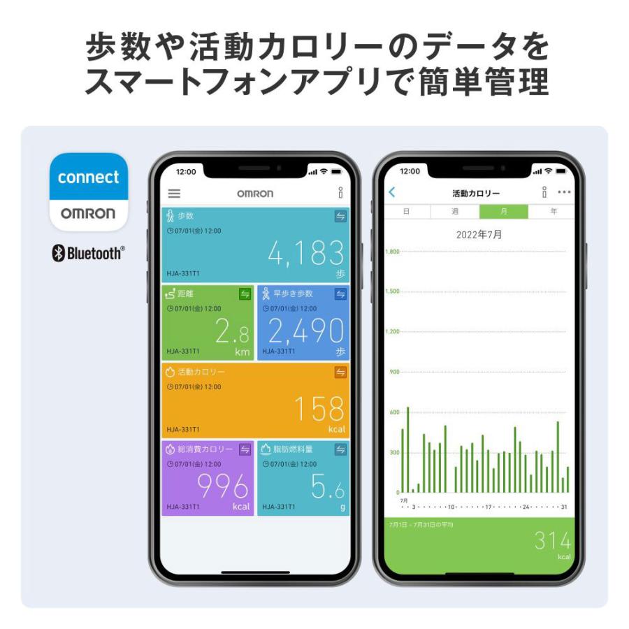 オムロン 活動量計　カロリスキャン HJA-331T1-JW｜ksdenki｜02