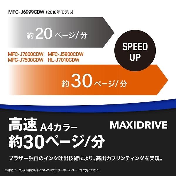 brother（ブラザー） A3インクジェット複合機 大容量ファーストタンク Wi-Fi FAX 自動両面 1段トレイ 30万ページ耐久 A4読取 MFC-J5800CDWの画像