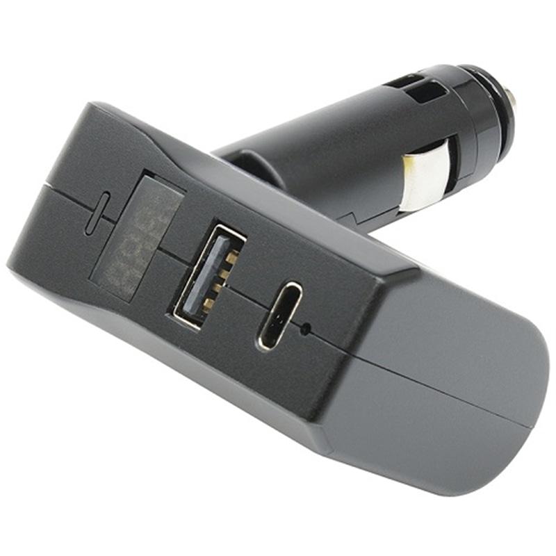 ヤック スリムポート USB+Type-C+バッテリーチェッカー ZE87