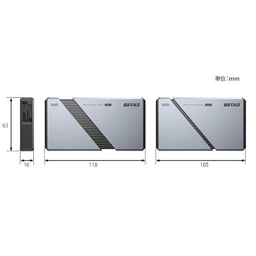 バッファロー(Buffalo) 外付けSSD SSD-PEU4Aシリーズ SSD-PE2 バッファロー(Buffalo) 外付けSSD SSD-PEU4Aシリーズ SSD-PE2