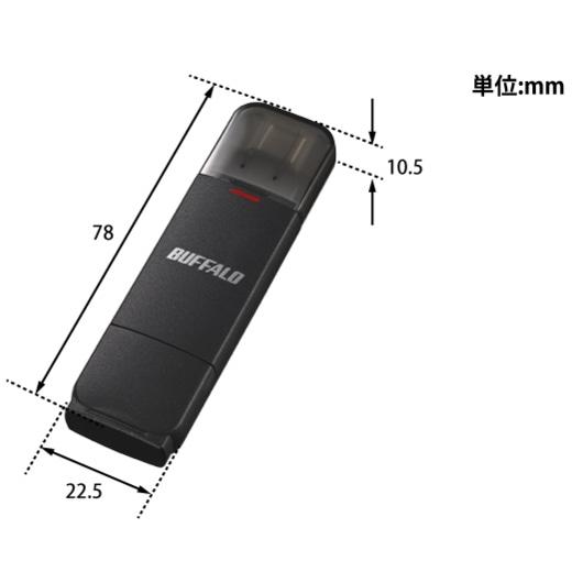 バッファロー（Buffalo） スティック型SSD SSD-SDU3シリーズ 1TB SSD