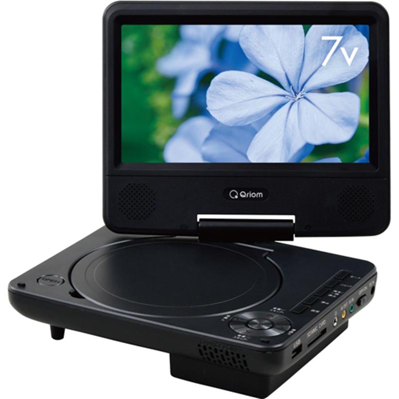 Qriom ポータブルDVDプレーヤー KPD-N70(B) : ケーズデンキ Qriom ポータブルDVDプレーヤー KPD-N70(B) : ケーズデンキ