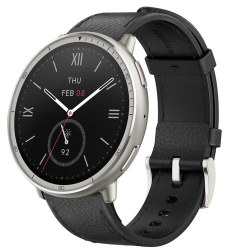 Amazfit（アマズフィット） Active2 Round ブラック レザー SP170073-C225 |  | 01
