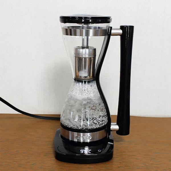 サイフォン式 コーヒーメーカー サイフォン 電気 式 カフェ風 保温 コンパクト 火を使わない 珈琲 サイホン 式 :w-mr-001:K