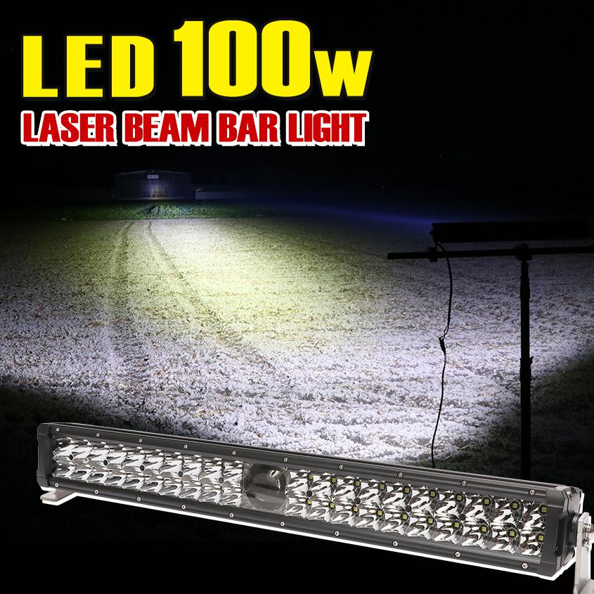 Ledバーライト 車 ワークライト 100w 型 レーザー プロジェクターレンズ搭載 照射距離800m以上 12v 24v 対応 ライトバー 防水 車 ライト Suv オフロードランプ Bgz 100w K Sガレージ 通販 Yahoo ショッピング