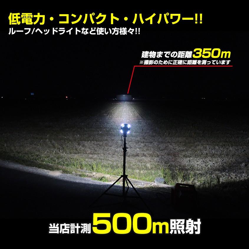 HID サーチライト 防水 作業灯 船舶 ボート 船 漁船 蟹 ワタリガニ 漁 昆虫採集 ライト スポットタイプ 35w 12v 24v兼用 照射距離500m以上｜ksgarage｜03