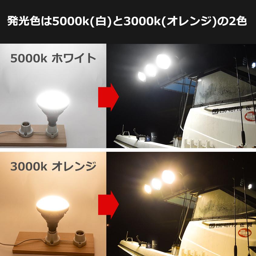 男の子向けプレゼント集結 LED電球 12v 24v 船舶 E26 口金 防水 ライト 発光色 5000k ホワイト デッキライト マリンランプ 集魚灯 シラスウナギ ノイズレス 照明