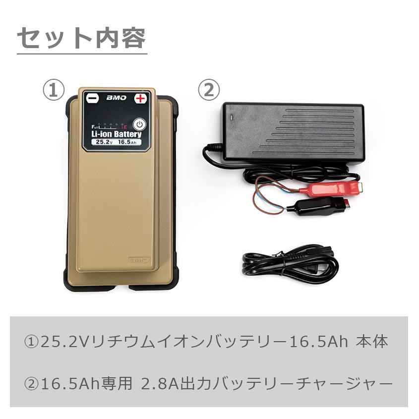 BMO JAPAN japan リチウムイオンバッテリー 16.5Ah 25.2V （本体