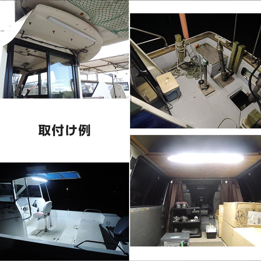 デッキライト 船舶 12v専用 LEDテープライト 防水 21w アルミバータイプ 船舶用ledライト 発光色全2色( ホワイト / オレンジ )  作業灯 屋外 LEDライト｜ksgarage｜12