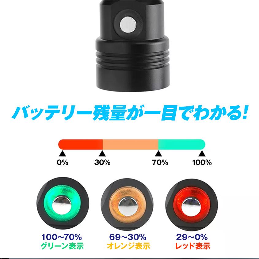 K'sガレージ ダイビングライト LED 水中ライト 水深 60m ヘッドライト