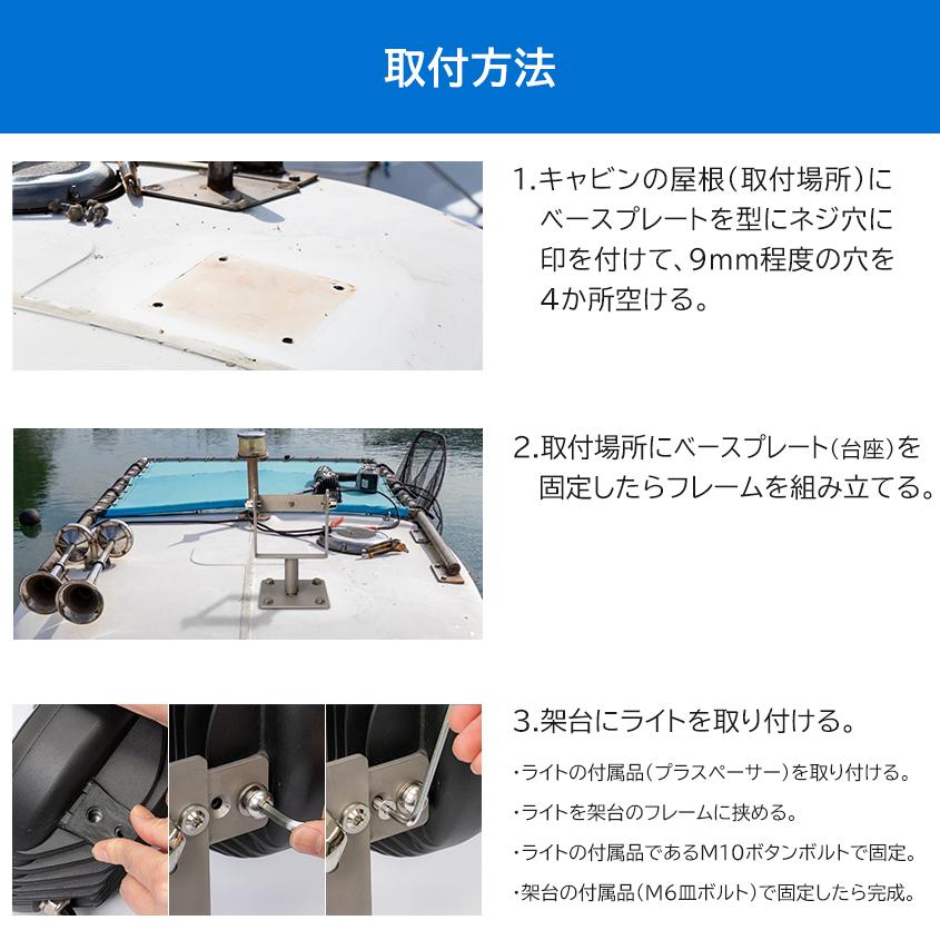 K'sガレージ サーチライト 船 ボート 船舶用 LEDライト 完全防錆