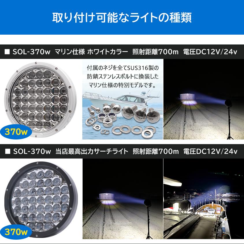 K'sガレージ サーチライト 船 ボート 船舶用 LEDライト 完全防錆
