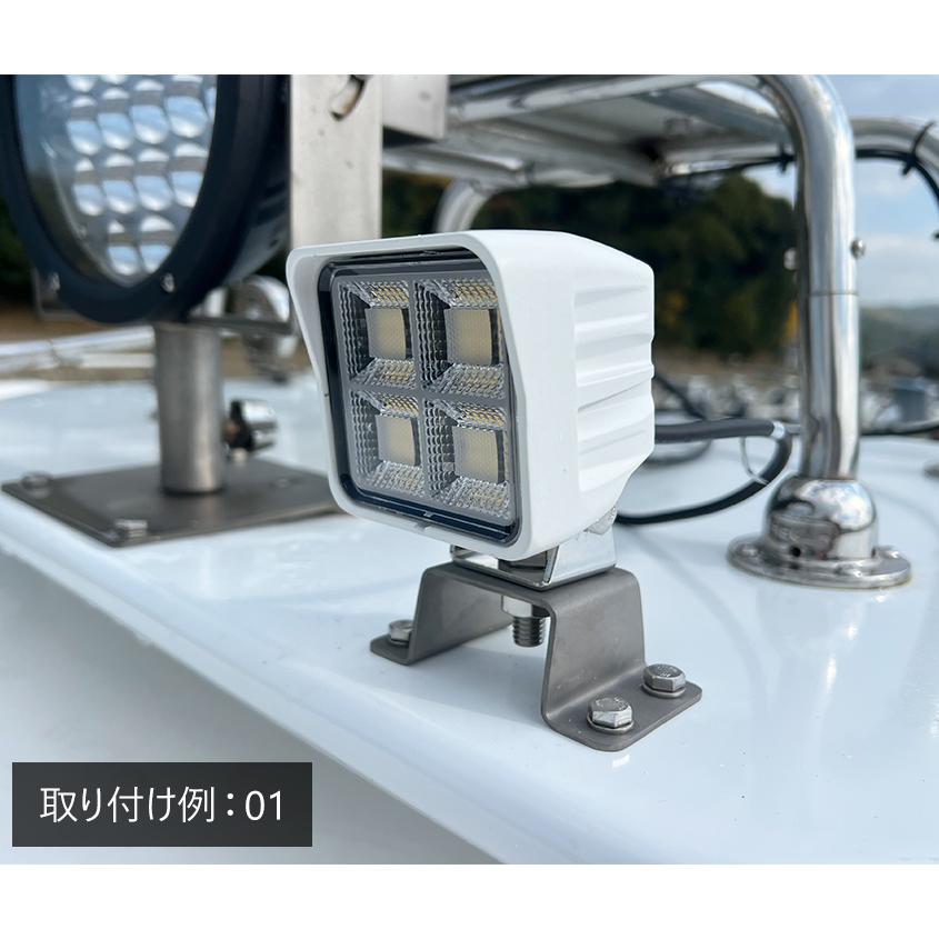 K'sガレージ 船舶用ledライト 取付台座 チタン製 コの字ステー M10