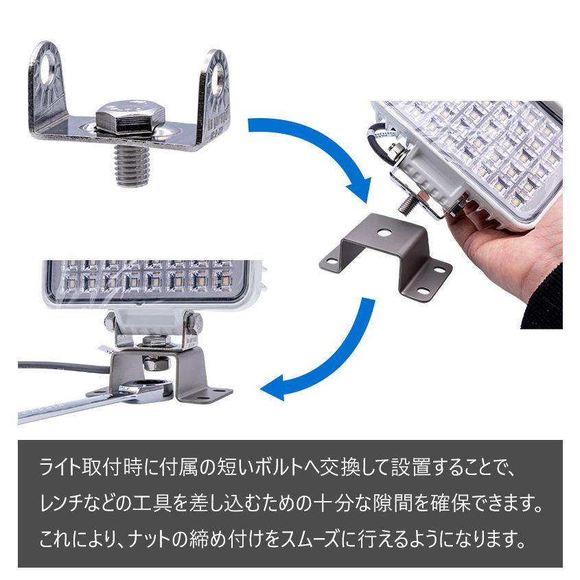 K'sガレージ 船舶用ledライト 取付台座 チタン製 コの字ステー M10