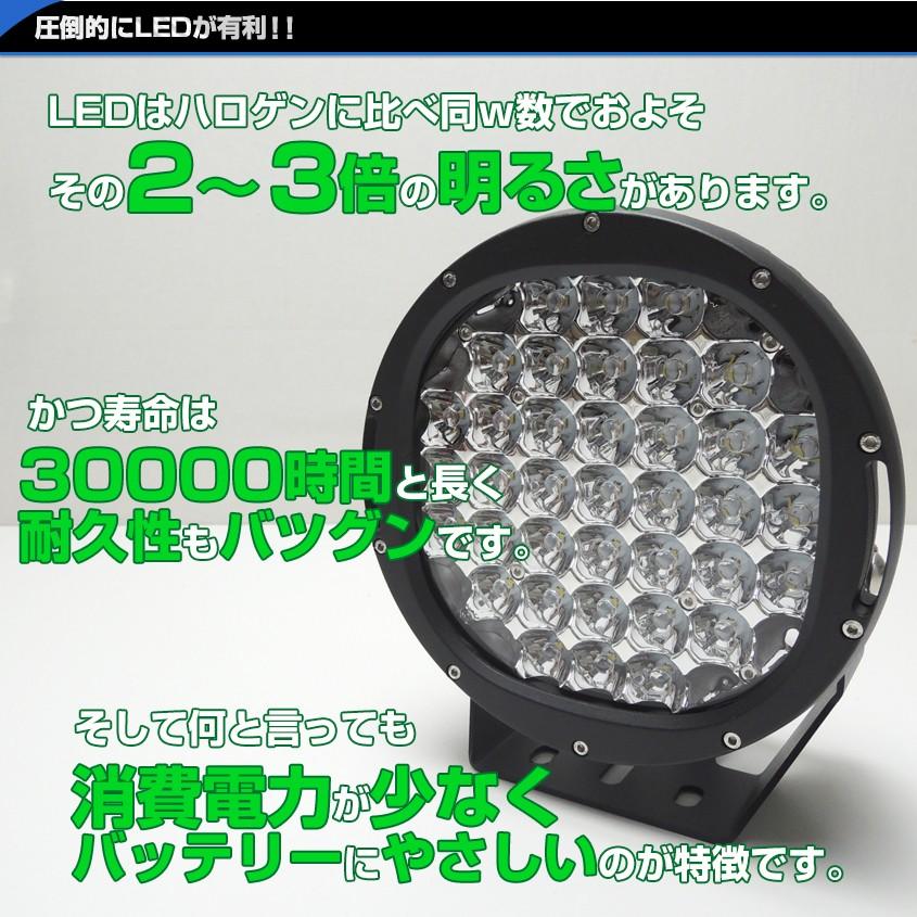 作業灯 サーチライト LED 185w 15000lm 12v 24v 対応 6000k 屋外 船 ボート 船舶 漁船 ライト スポット 拡散 切換え レンズ付き 投光器｜ksgarage｜11